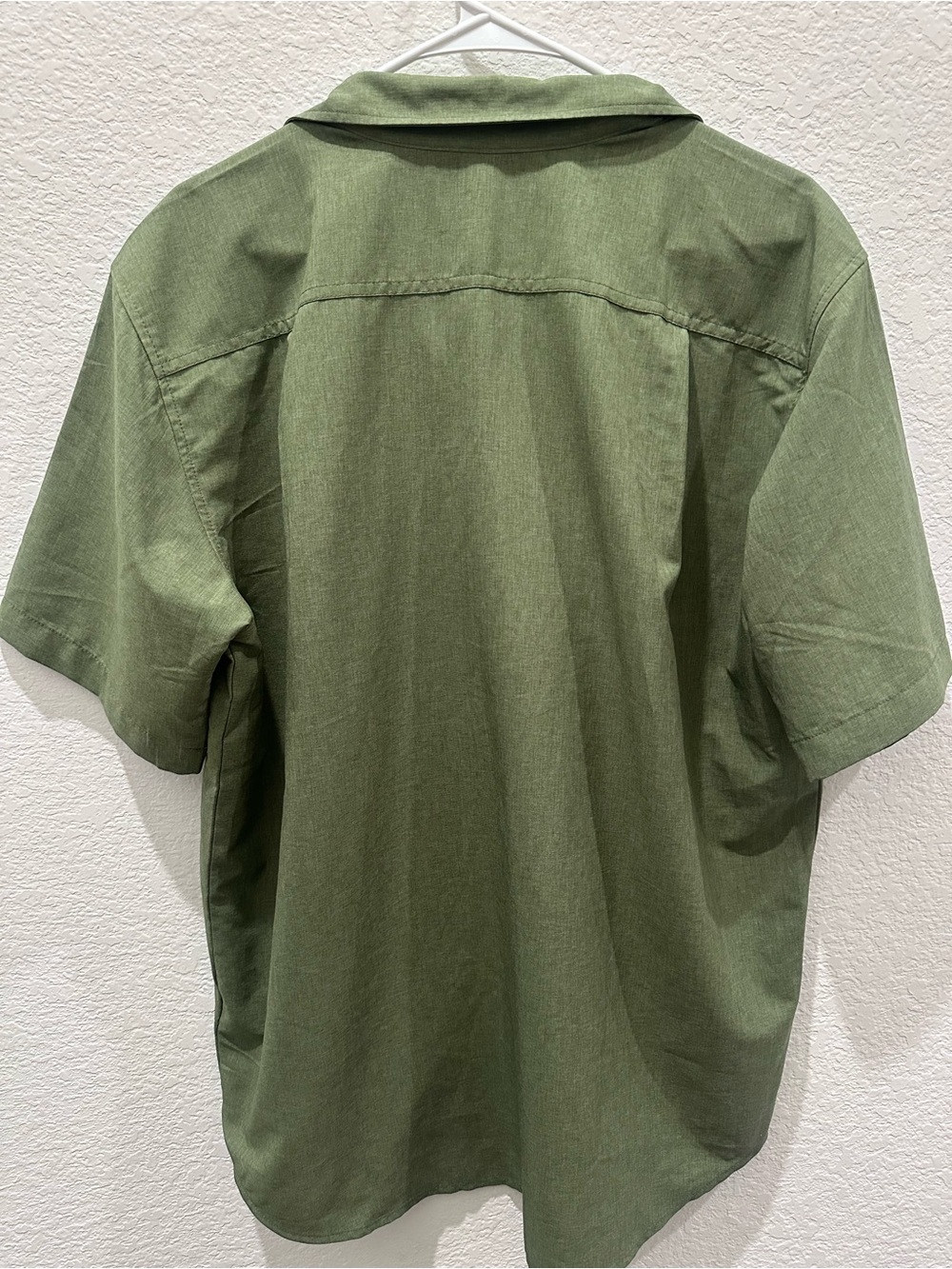 Orvis Classic Collection Mens Large Olive Green Short Sleeve Button Down Shirt - Picture 5 of 5